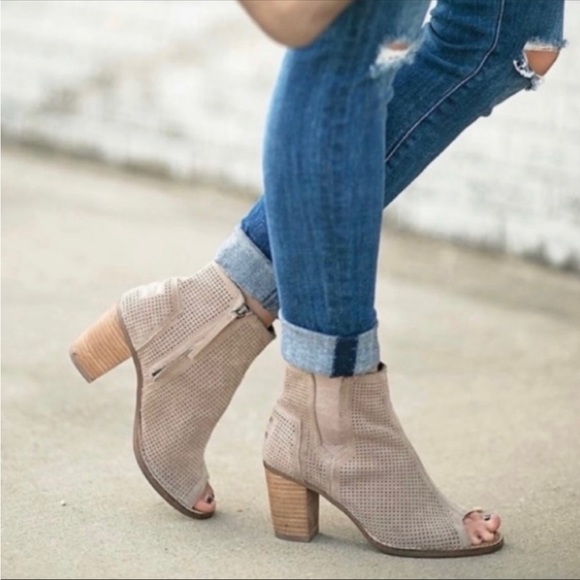 Toms Majorca Peep Toe Bootie size 7.5 - Picture 6 of 6